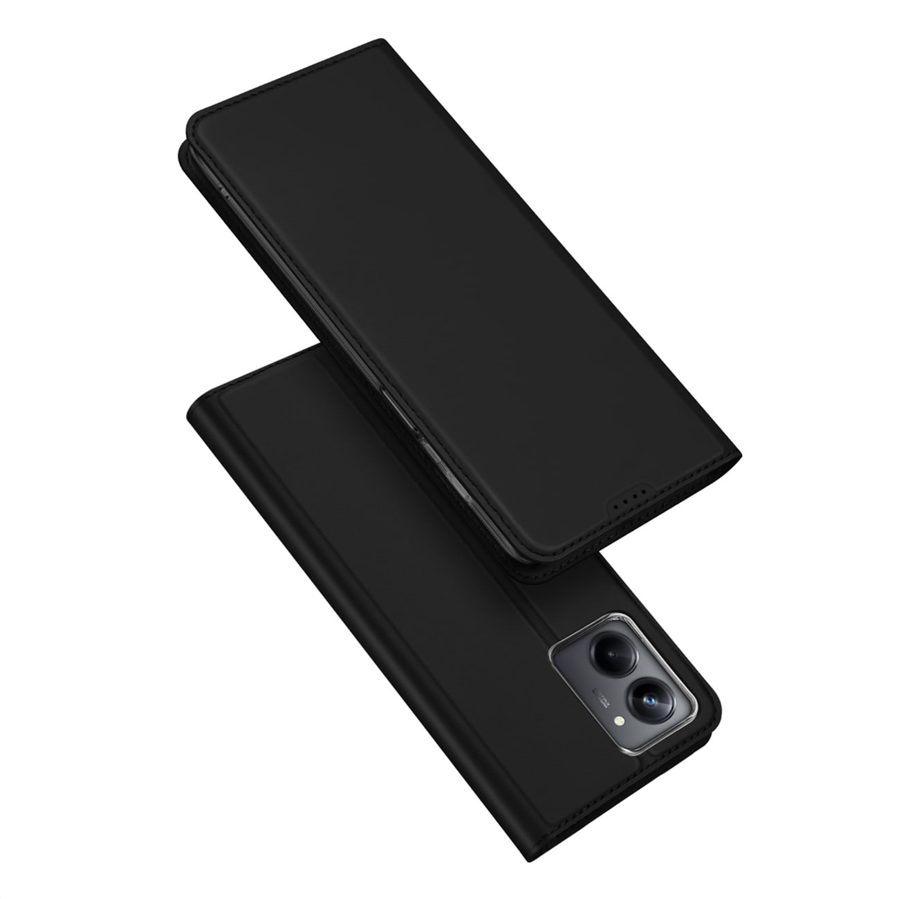Dux Ducis Skin Pro-fodral för Realme 10 Pro Flip Card Wallet Stand Svart