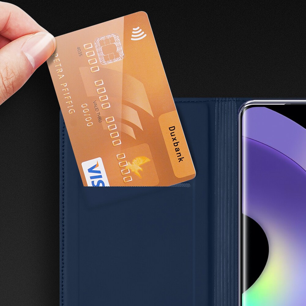 Dux Ducis Skin Pro-etui til Realme 10 Pro Flip Card Wallet Stand Blue