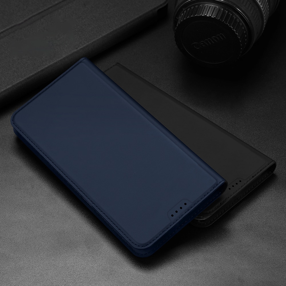 Dux Ducis Skin Pro-etui til Realme 10 Pro+ flip cover kort tegnebog stativ blå