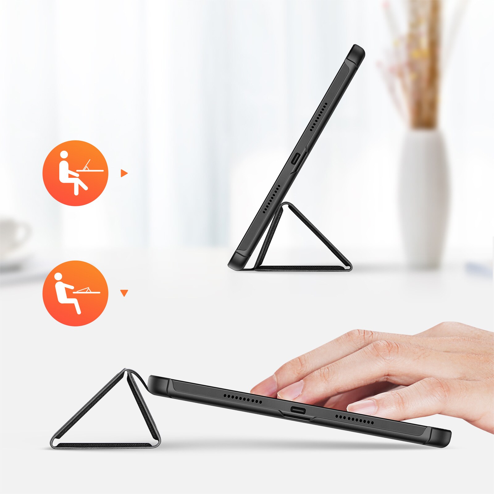 Dux Ducis Domo-etui til Huawei MatePad Pro 11'' (2022) smart cover stativ sort