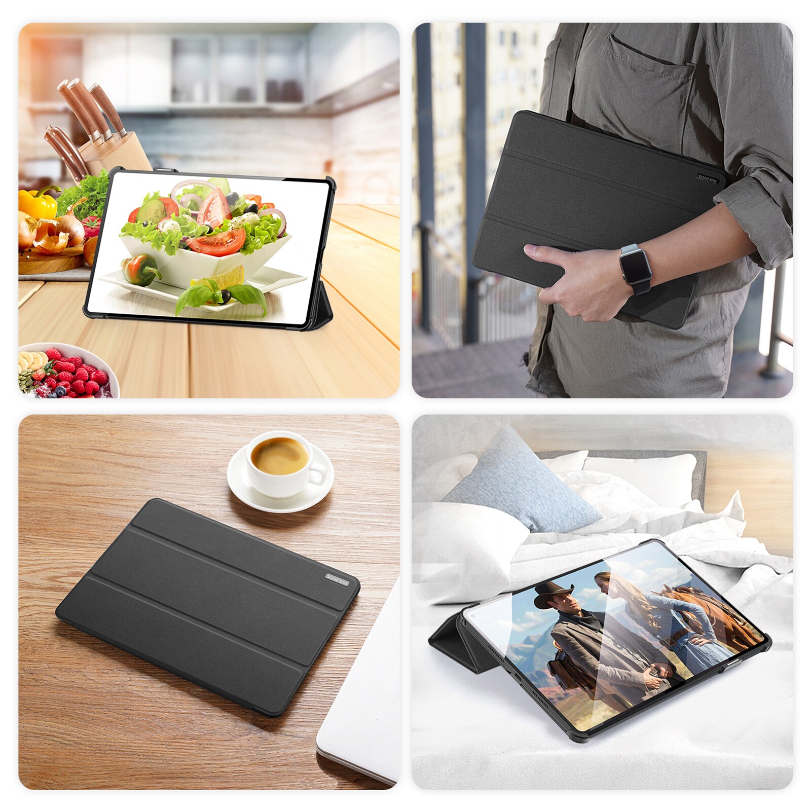Dux Ducis Domo-etui til Huawei MatePad Pro 11'' (2022) smart cover stativ sort