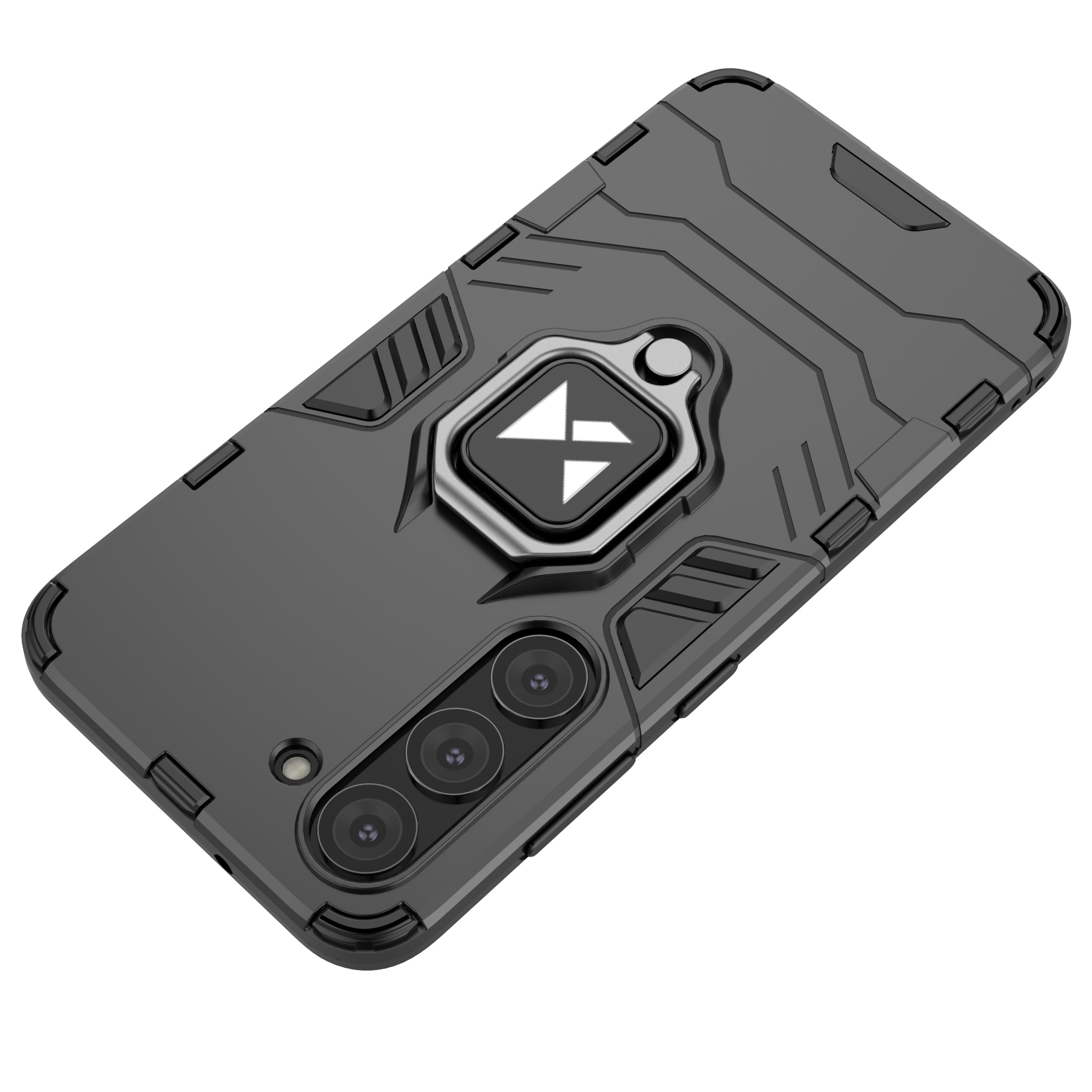 Wozinsky Ring Armor fodral för Samsung Galaxy S23+ pansarskydd magnetisk hållare ring svart
