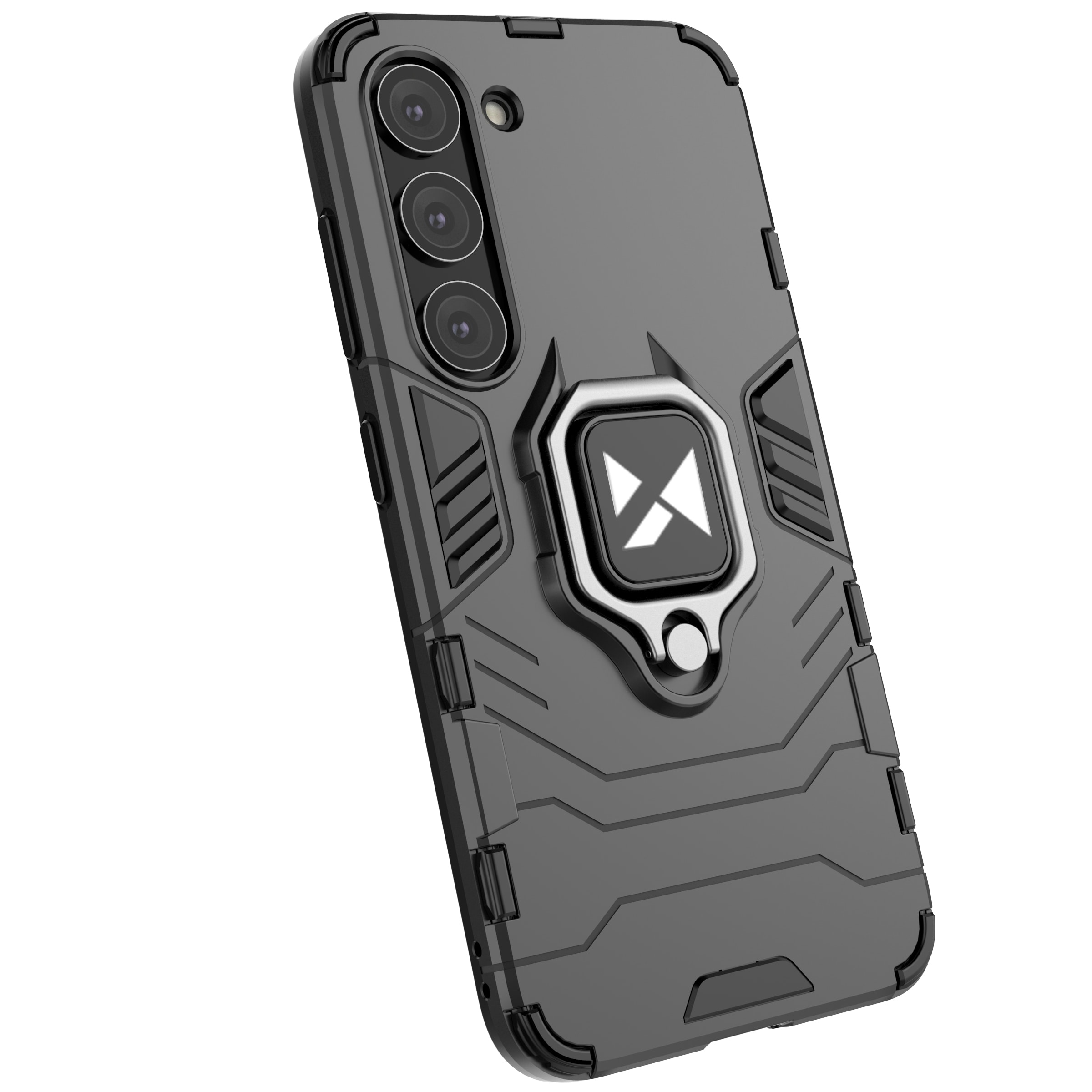 Wozinsky Ring Armor fodral för Samsung Galaxy S23 pansarskydd magnetisk hållare ring svart