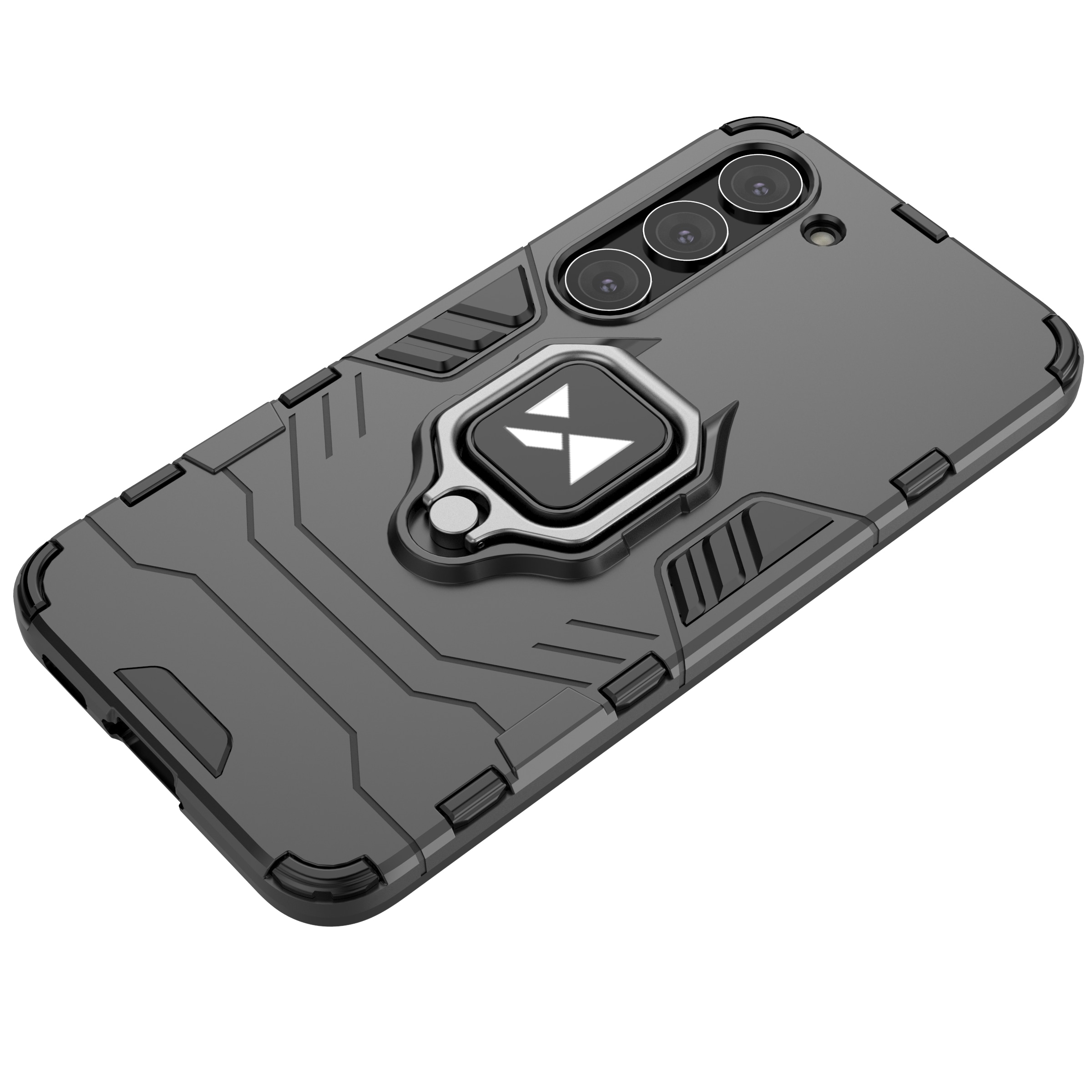 Wozinsky Ring Armor fodral för Samsung Galaxy S23 pansarskydd magnetisk hållare ring svart