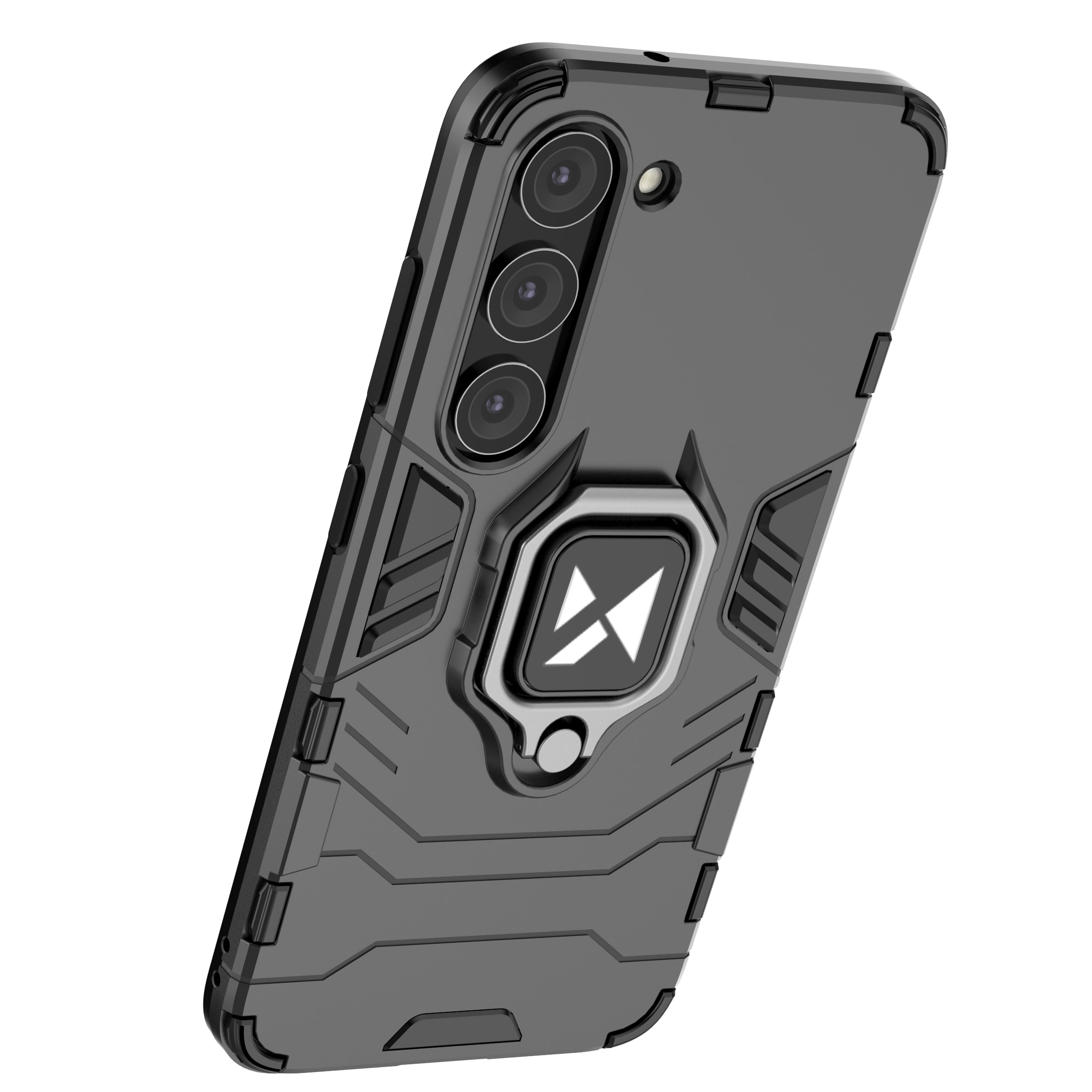 Wozinsky Ring Armor fodral för Samsung Galaxy S23 pansarskydd magnetisk hållare ring svart