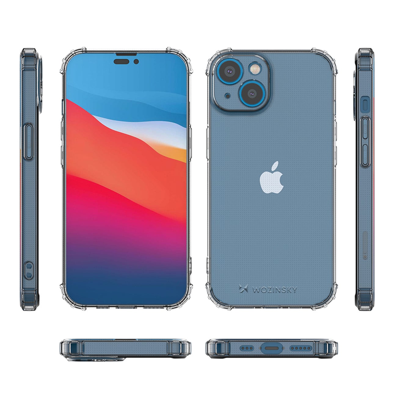 Wozinsky Anti Shock-fodral för iPhone 14 Plus transparent transparent fodral