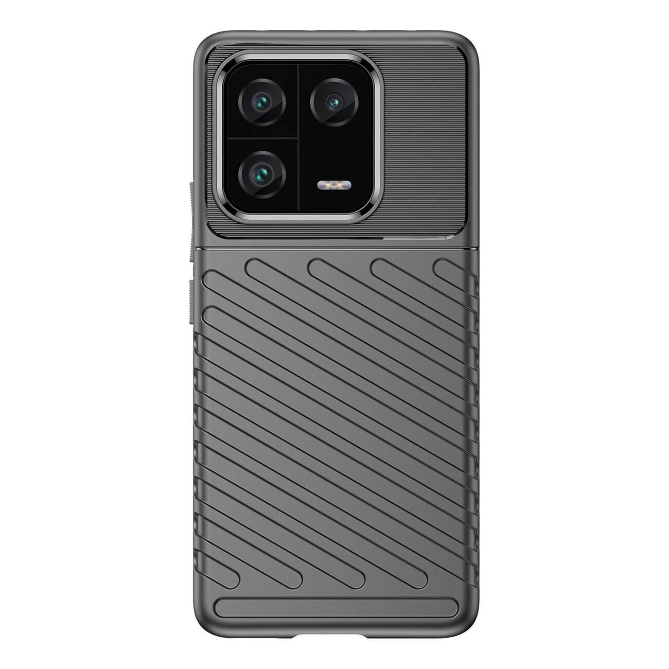 Thunder Case-etui til Xiaomi 13 Pro silikonepanseretui sort
