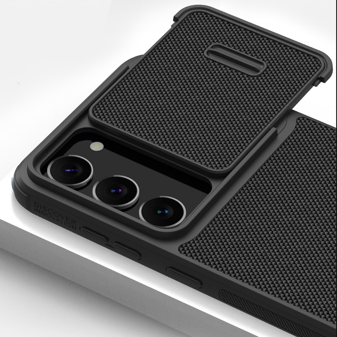 Nillkin Textured S Case för Samsung Galaxy S23+ pansarskydd med kameraskydd svart
