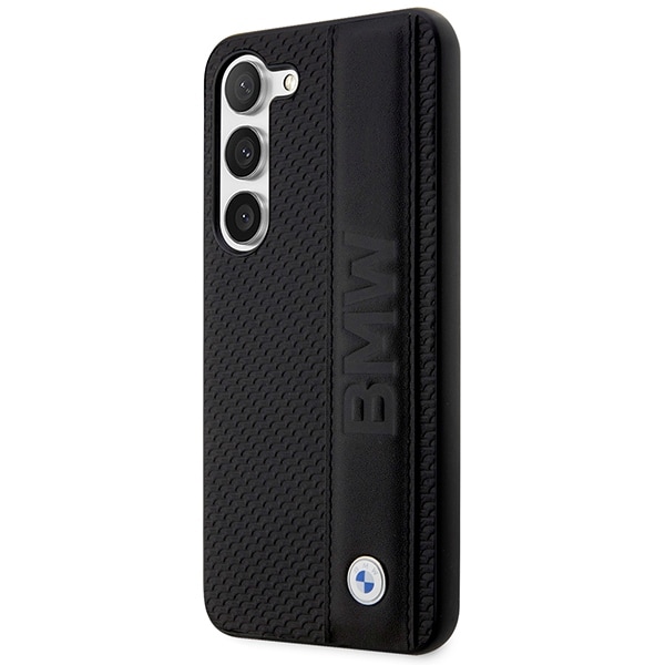 Etui BMW BMHCS23M22RDPK S23+ S916 sort/sort hardcase Læder struktureret & stribe
