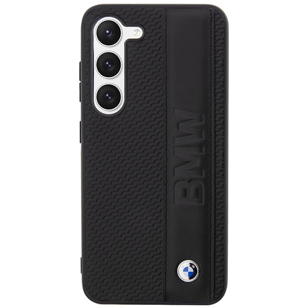 Etui BMW BMHCS23M22RDPK S23+ S916 sort/sort hardcase Læder struktureret & stribe
