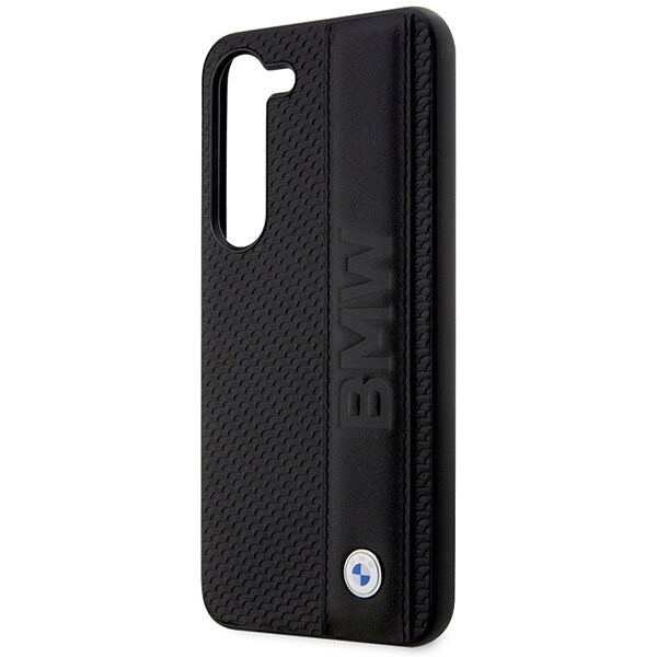 Etui BMW BMHCS23M22RDPK S23+ S916 sort/sort hardcase Læder struktureret & stribe