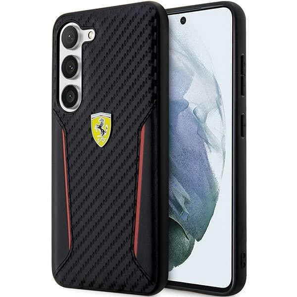 Ferrari FEHCS23MNPYK S23+ S916 svart/svart hårdmetallfodral Carbon Contrast Edges