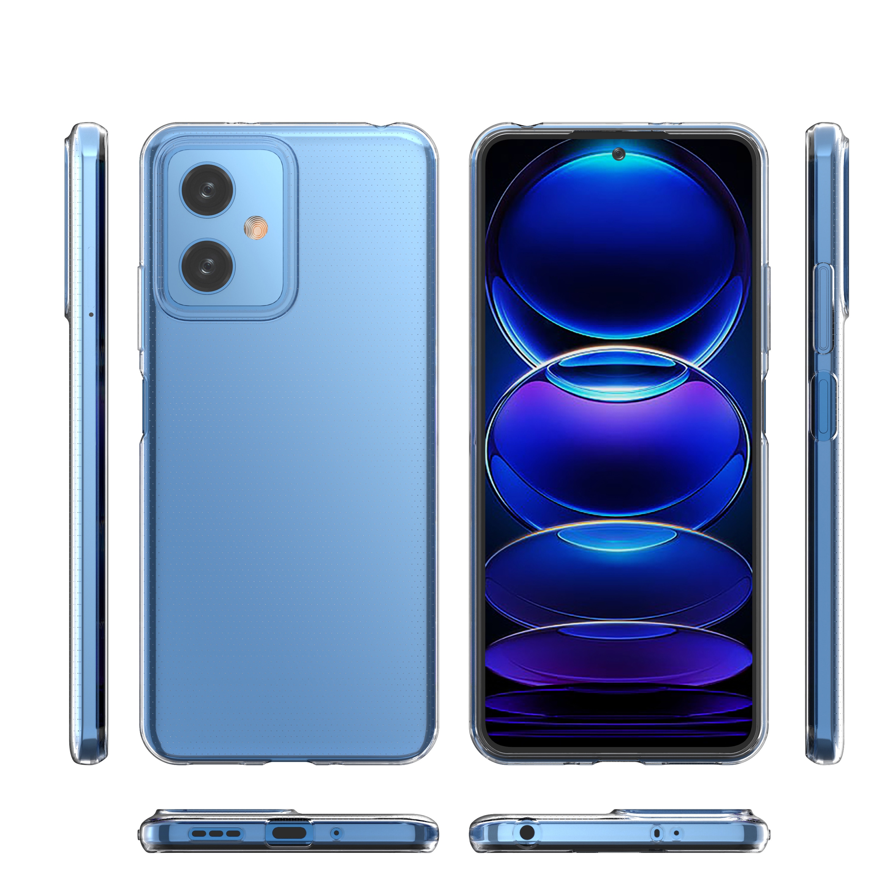 Ultraklart 0,5 mm etui Xiaomi Poco X5 5G / Redmi Note 12 5G Tyndt cover Transparent