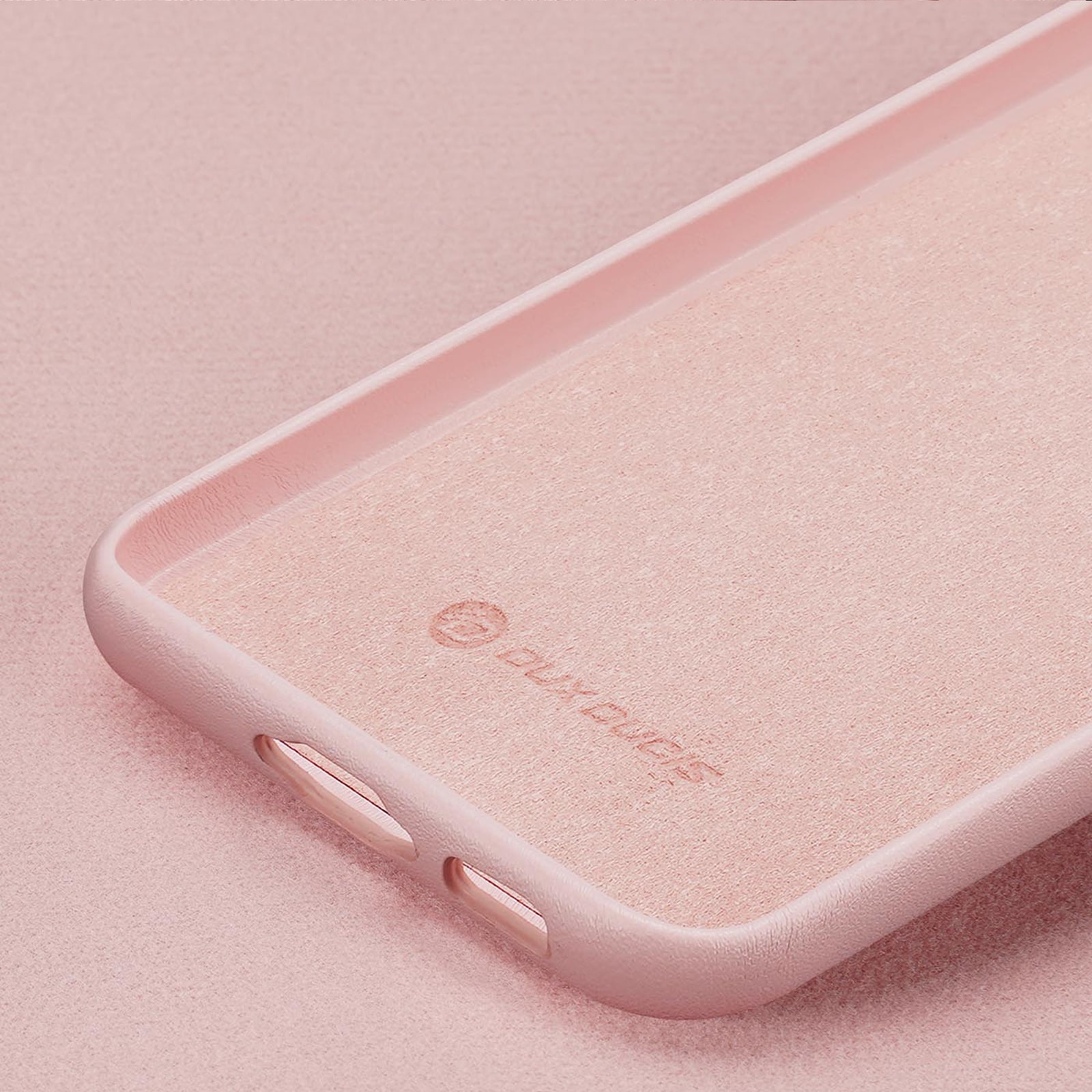 Dux Ducis Grit-etui til Samsung Galaxy S23+ elegant etui lavet af kunstlæder pink