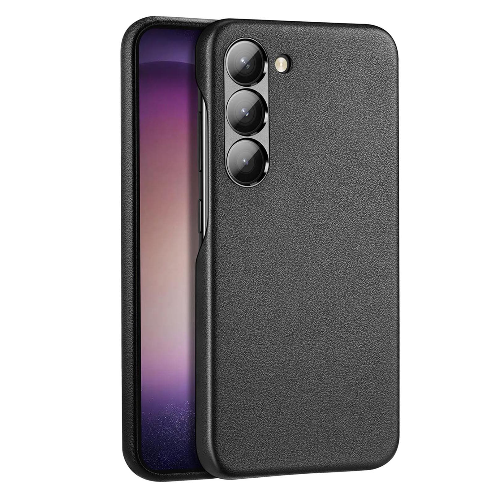 Dux Ducis Grit fodral för Samsung Galaxy S23+ elegant fodral tillverkat av konstläder svart