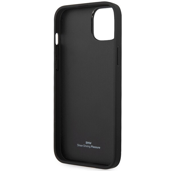 Fodral BMW BMHCP14S22RPSR iPhone 14 6,1" burgundy/burgundy Lädersäten mönster