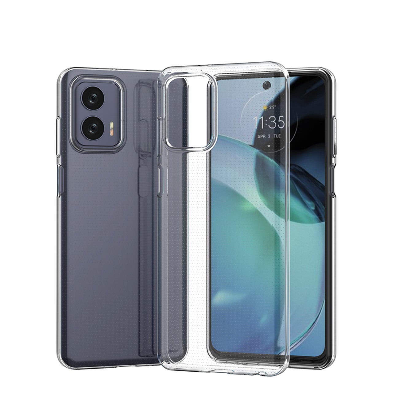 Ultraklart 0,5 mm etui til Motorola Moto G73 5G tyndt cover gennemsigtigt