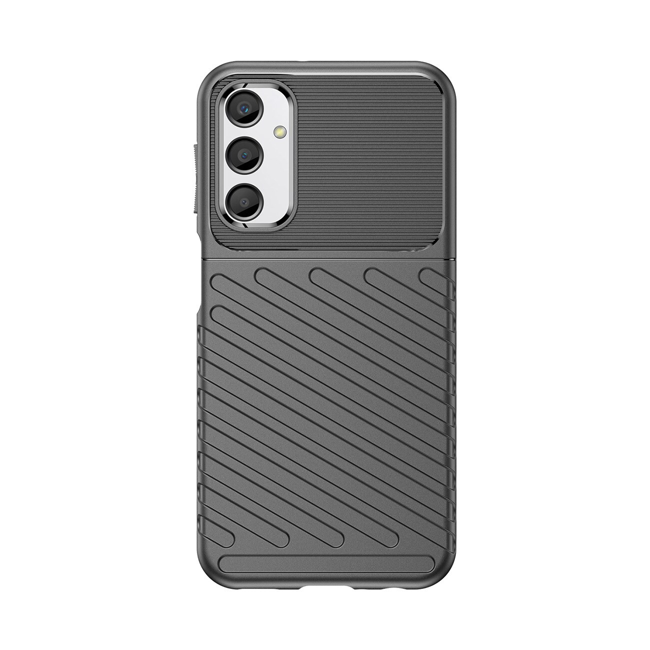 Thunder Case fodral för Samsung Galaxy A24 4G silikon pansar fodral svart