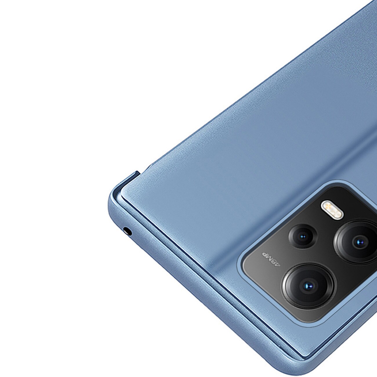 Clear View Case cover til Xiaomi Redmi Note 12 Pro+ med flipcover sort