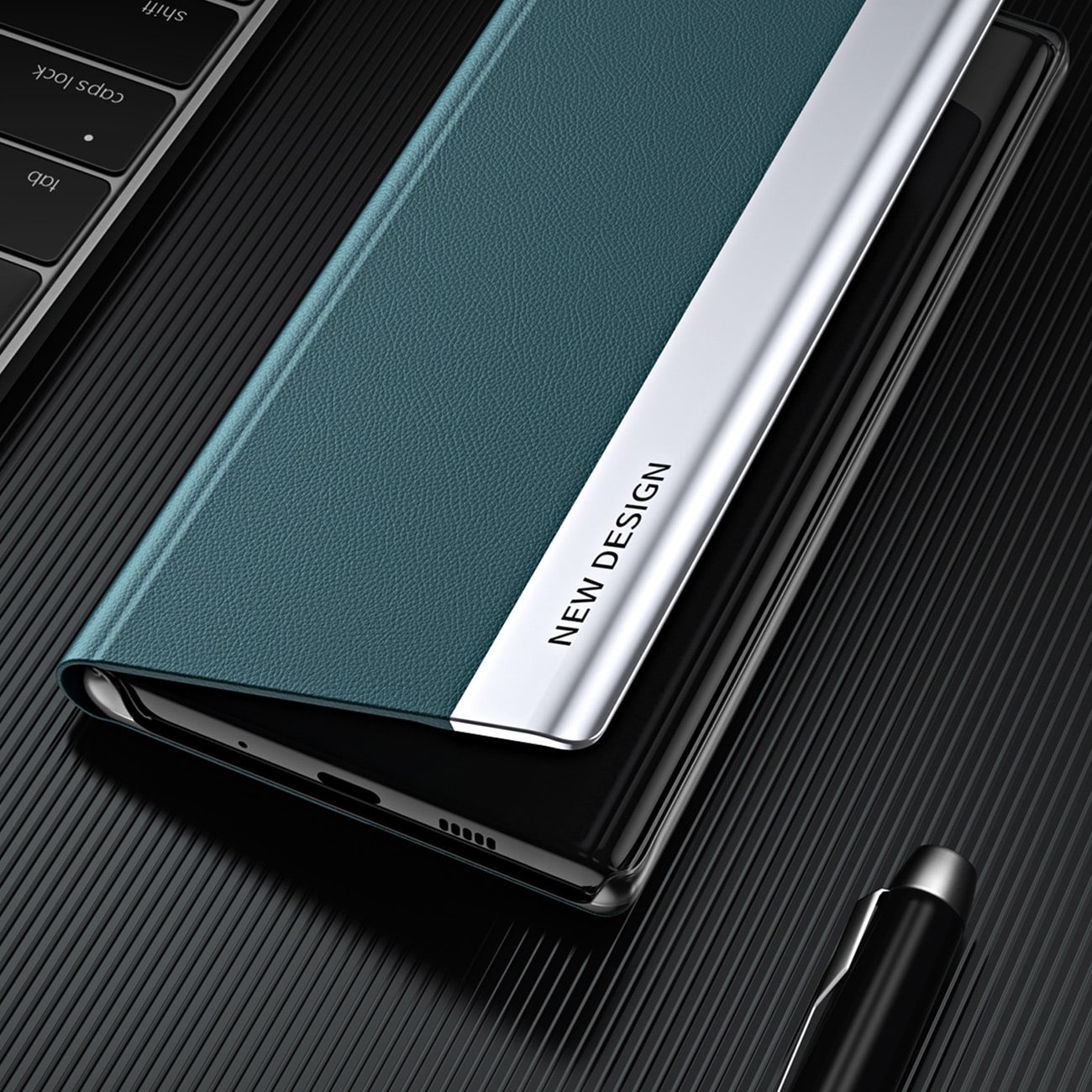 Sleep Case Pro-etui til Xiaomi Redmi Note 12 Pro+ med flipstativ sort