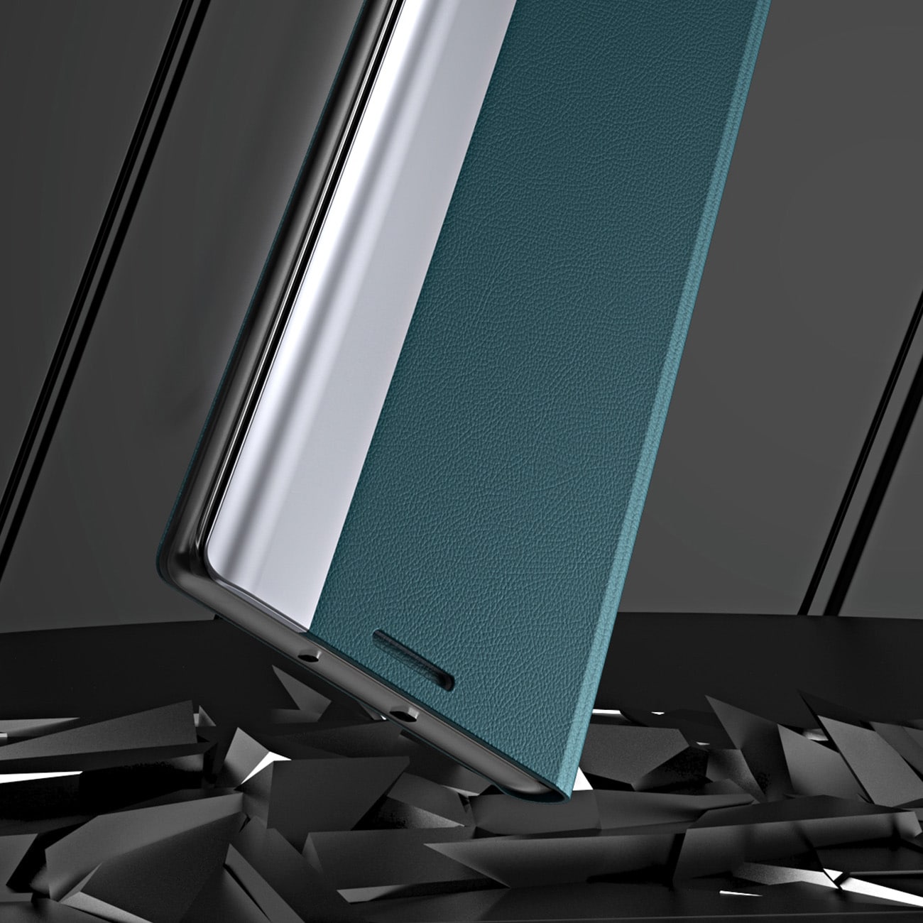 Sleep Case Pro-etui til Xiaomi Redmi Note 12 Pro+ med flipstativ sort