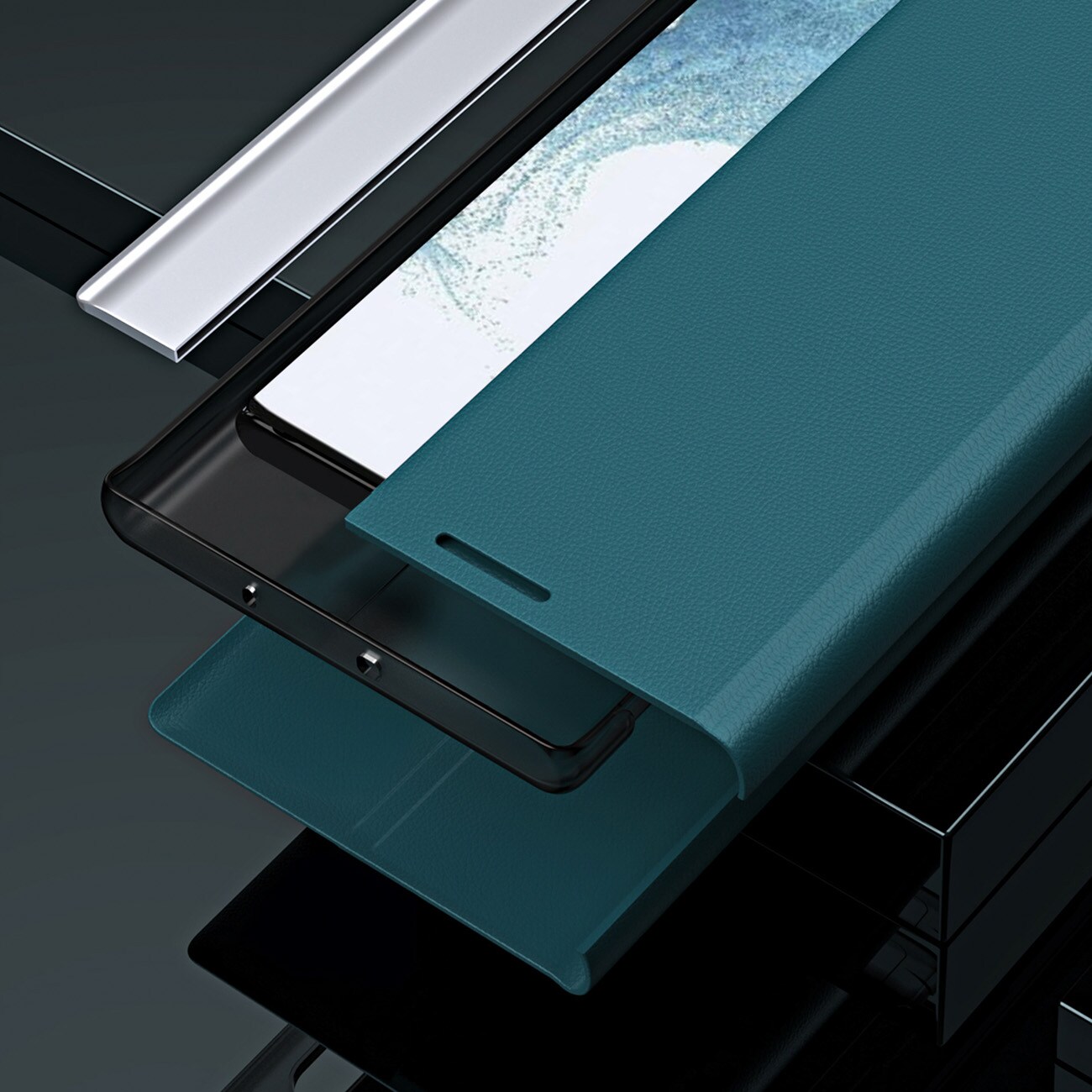 Sleep Case Pro-etui til Xiaomi 13 Lite med flipstativ sort