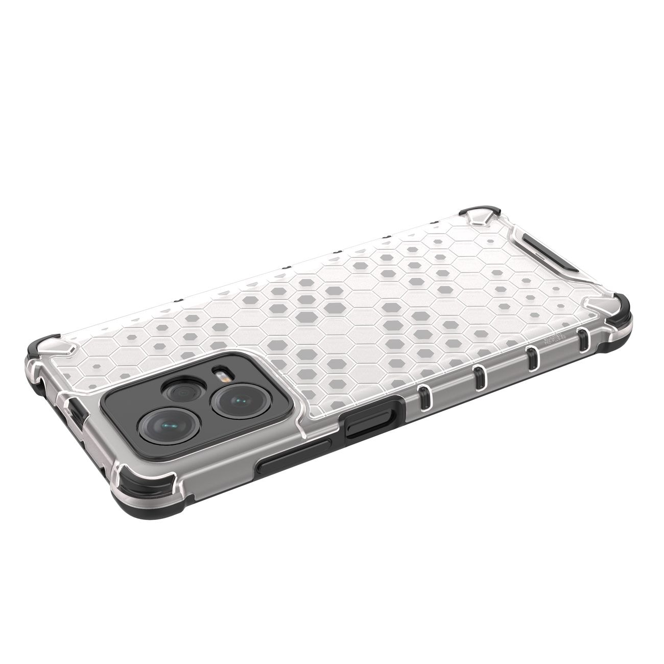 Honeycomb-etui til Xiaomi Redmi Note 12 Pro+ pansret hybridcover sort