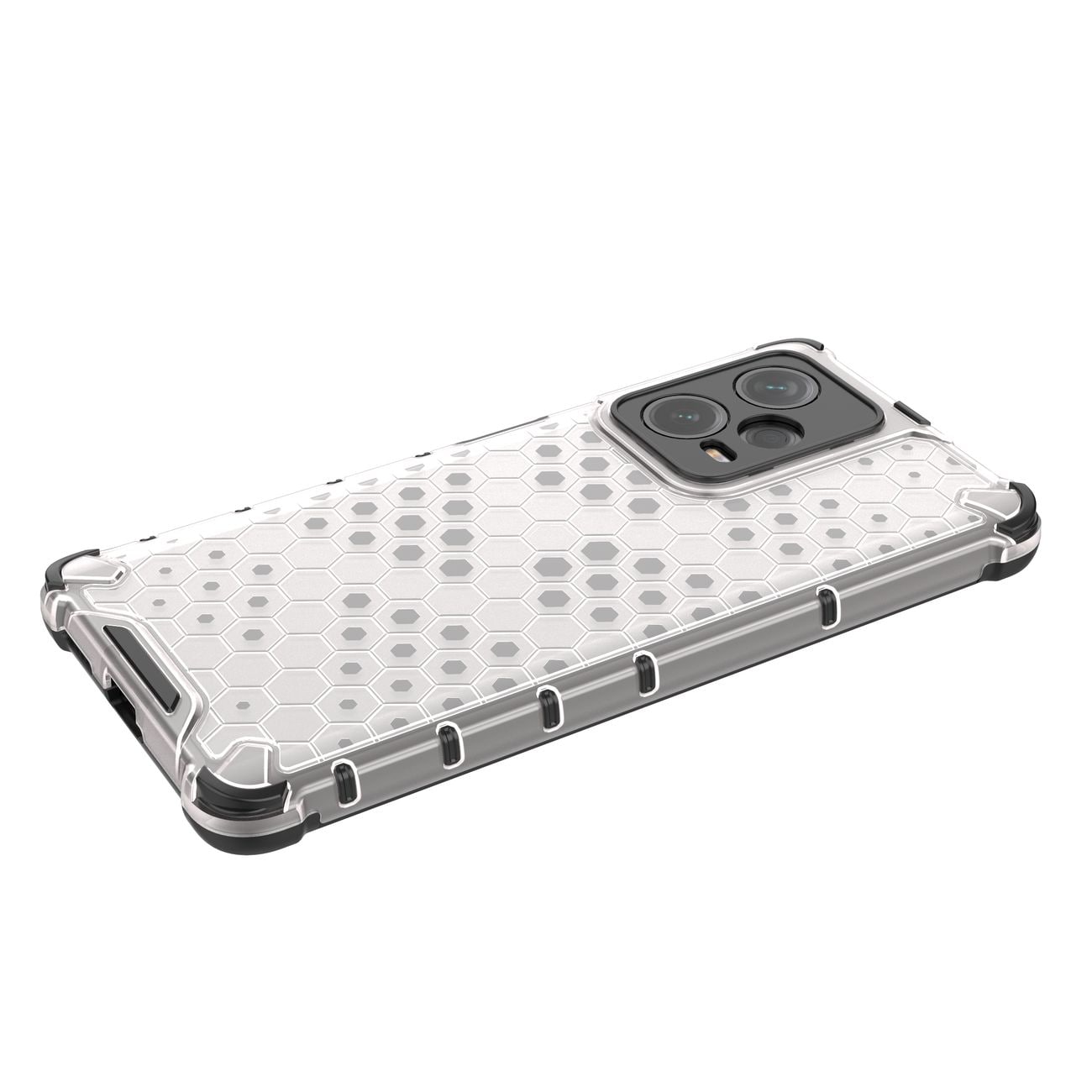 Honeycomb-etui til Xiaomi Redmi Note 12 Pro+ pansret hybridcover sort