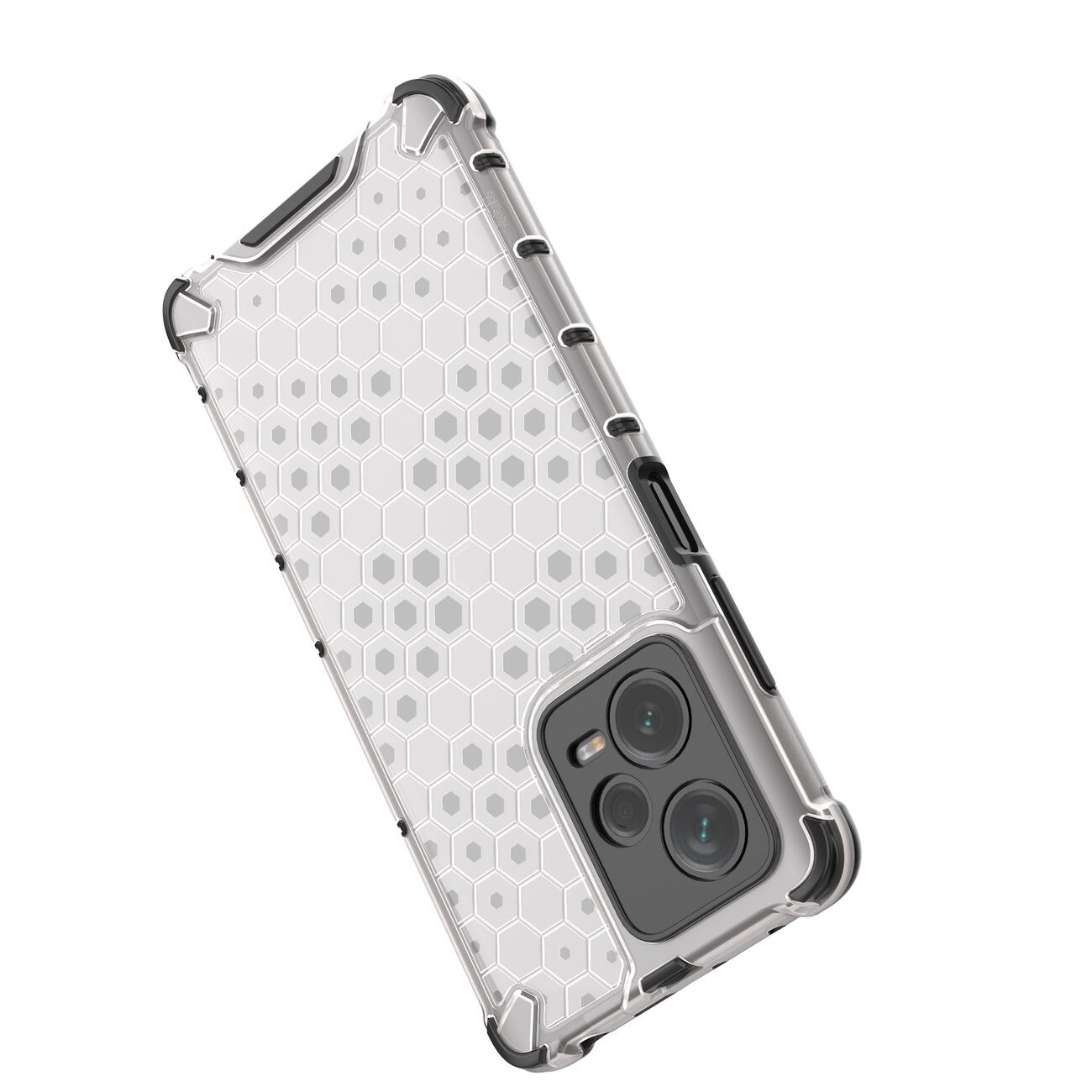 Honeycomb-etui til Xiaomi Redmi Note 12 Pro+ pansret hybridcover sort