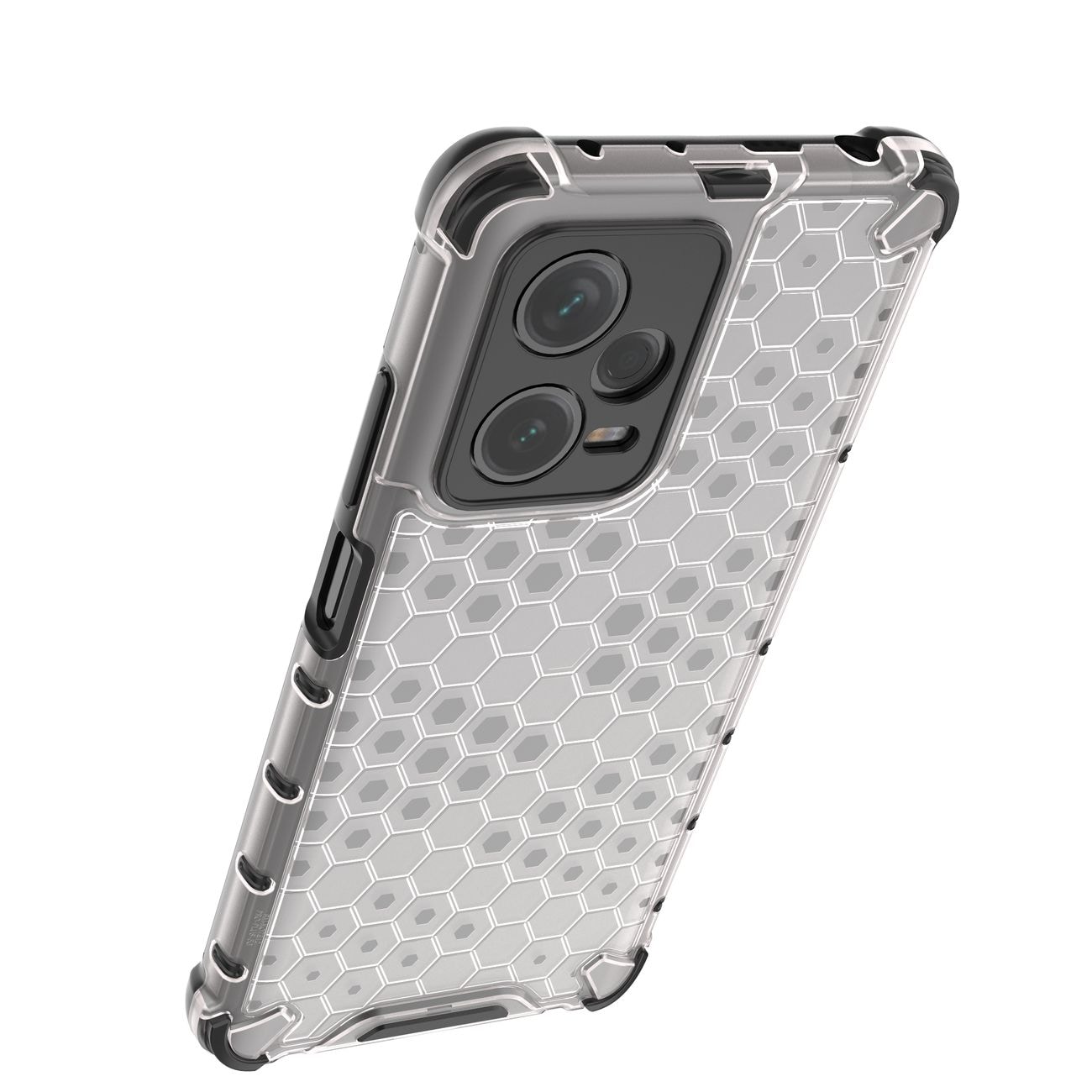 Honeycomb-etui til Xiaomi Redmi Note 12 Pro+ pansret hybridcover sort