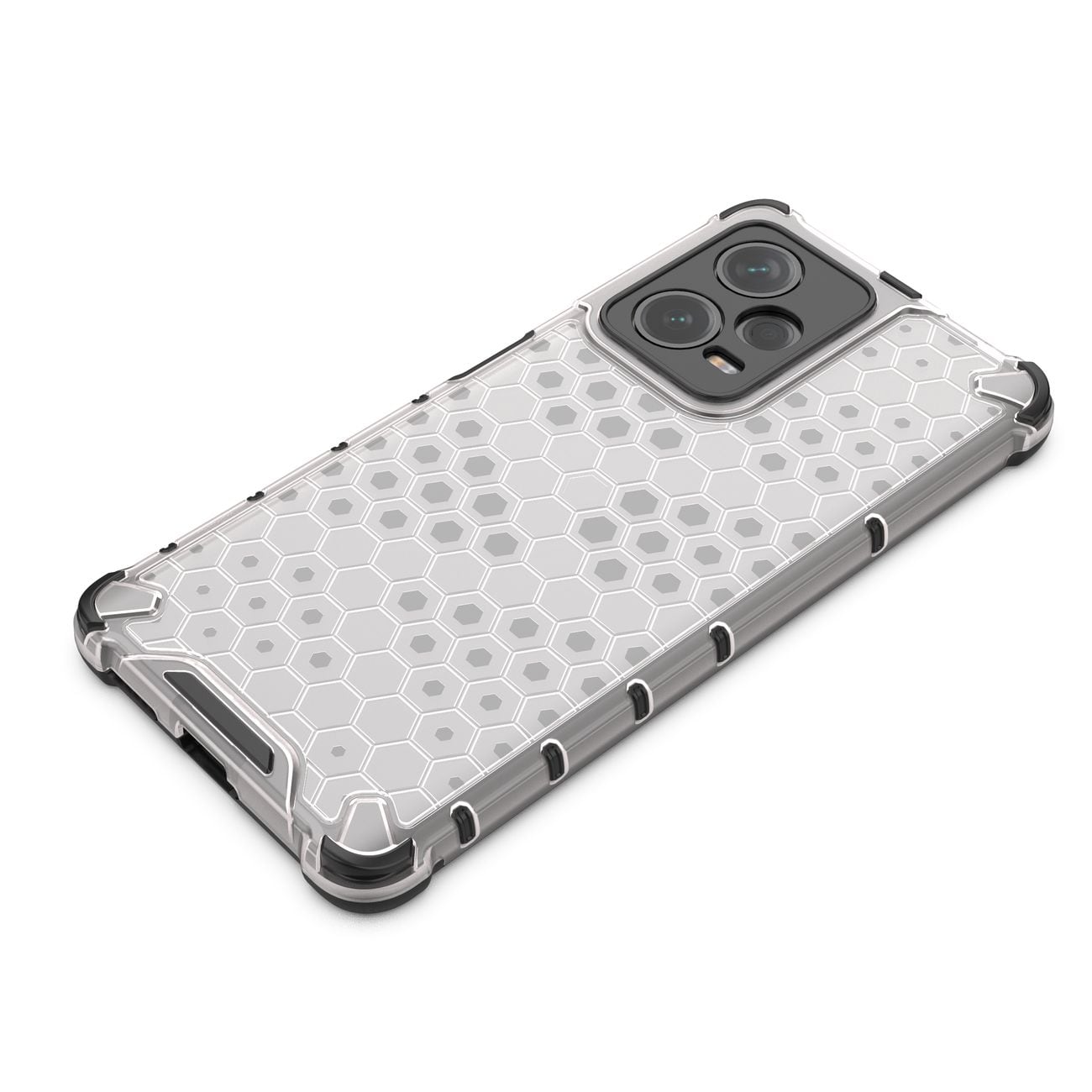 Honeycomb-etui til Xiaomi Redmi Note 12 Pro+ pansret hybridcover sort