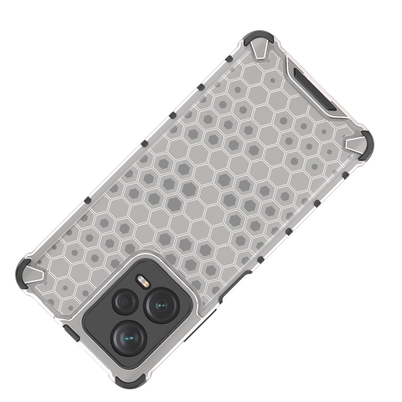Honeycomb-etui til Xiaomi Redmi Note 12 Pro+ pansret hybridcover sort