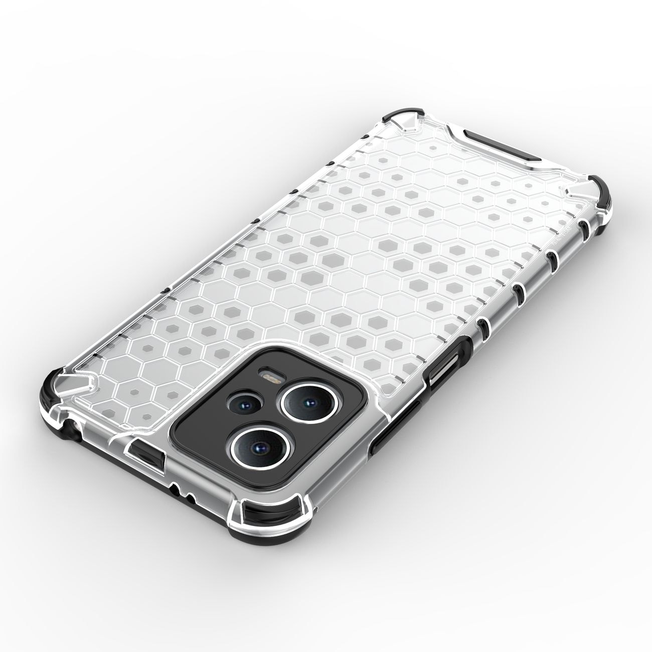 Honeycomb-etui til Xiaomi Redmi Note 12 5G / Poco X5 5G pansret hybridcover sort