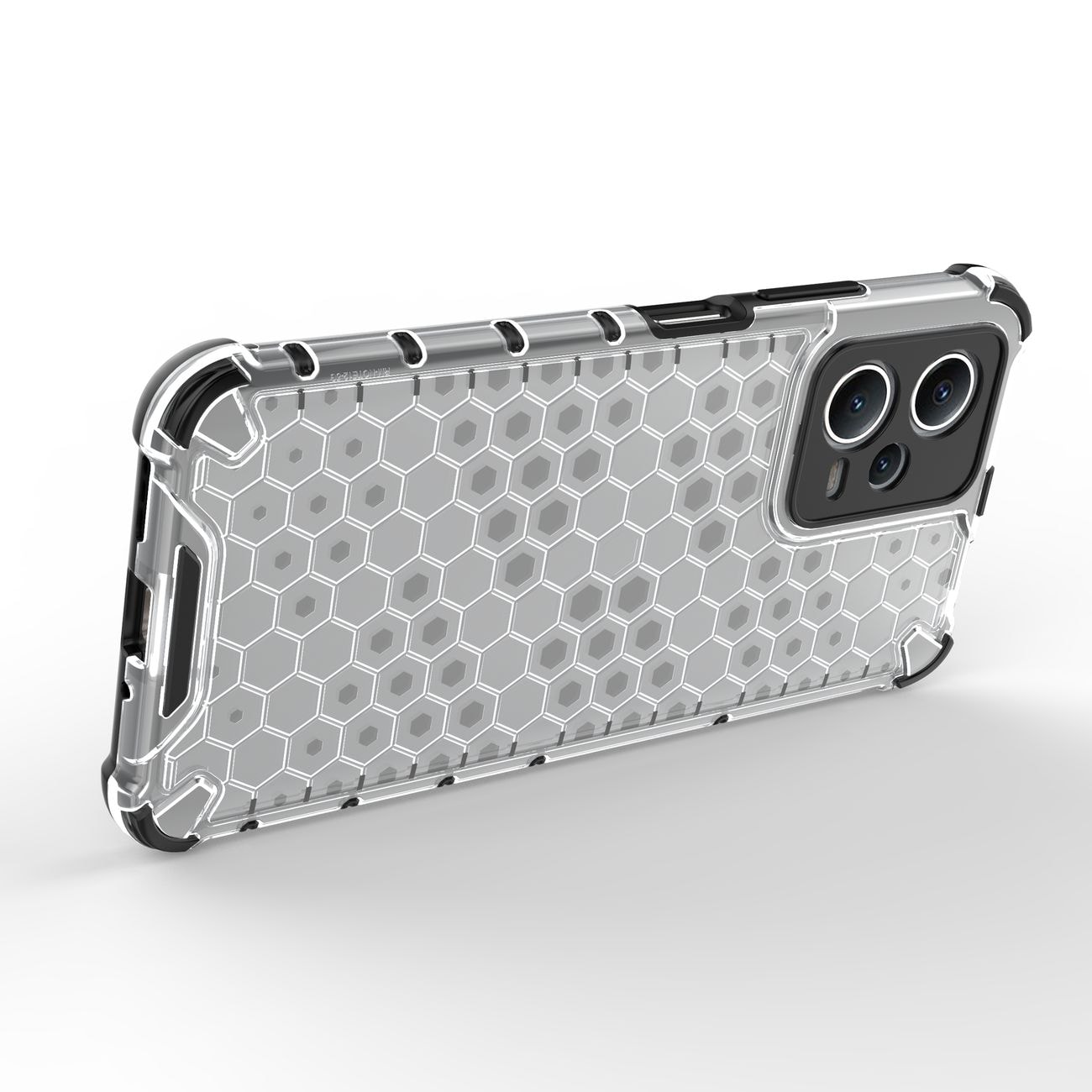 Honeycomb-etui til Xiaomi Redmi Note 12 5G / Poco X5 5G pansret hybridcover sort