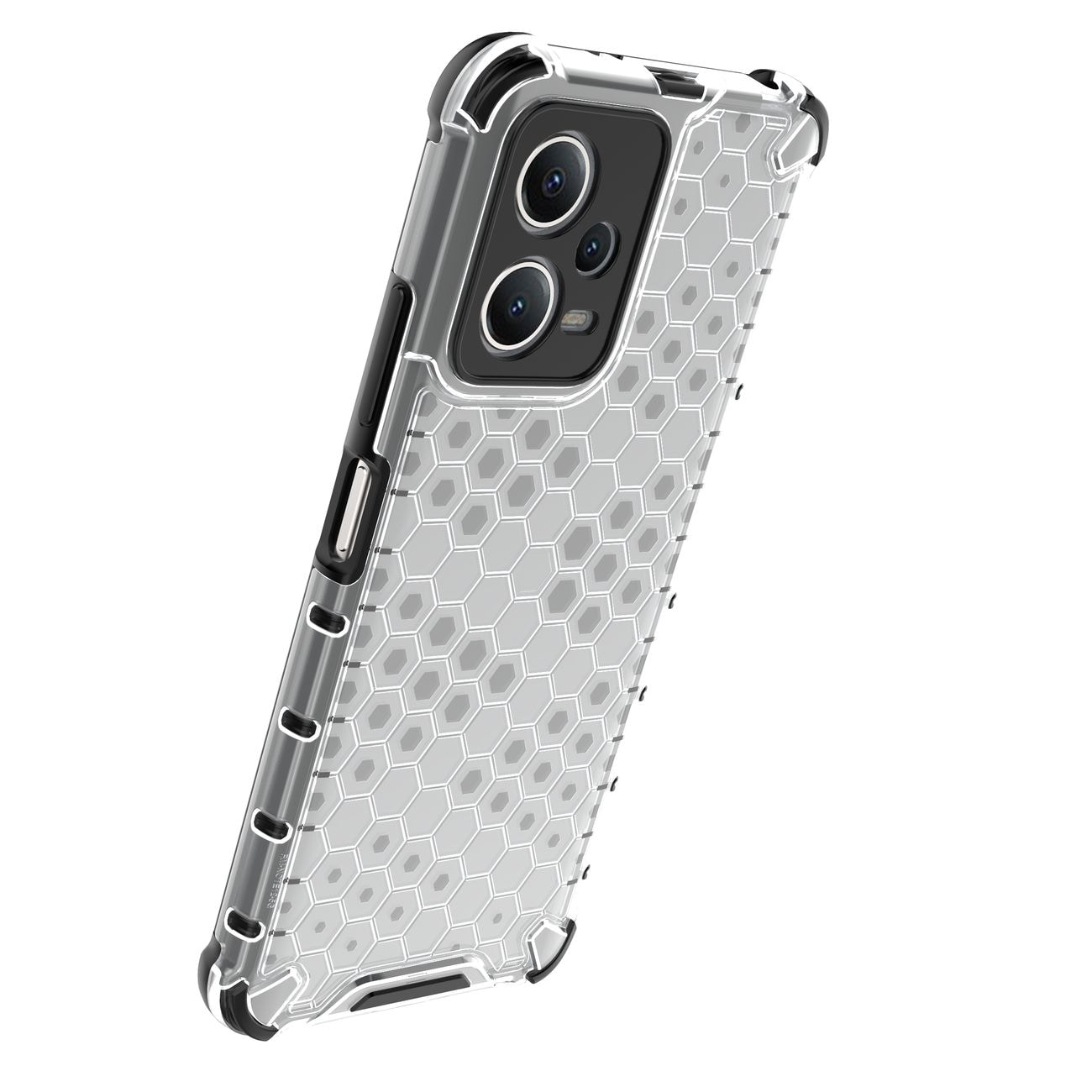 Honeycomb-etui til Xiaomi Redmi Note 12 5G / Poco X5 5G pansret hybridcover sort