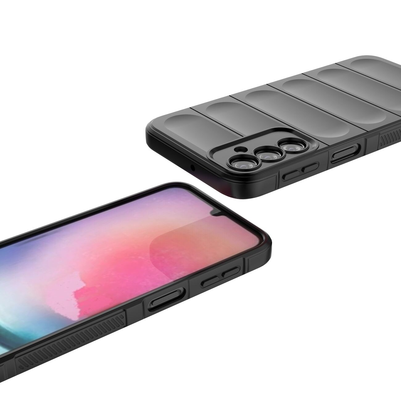 Magic Shield Fodral för Samsung Galaxy A24 4G flexibelt pansarskydd ljusblått