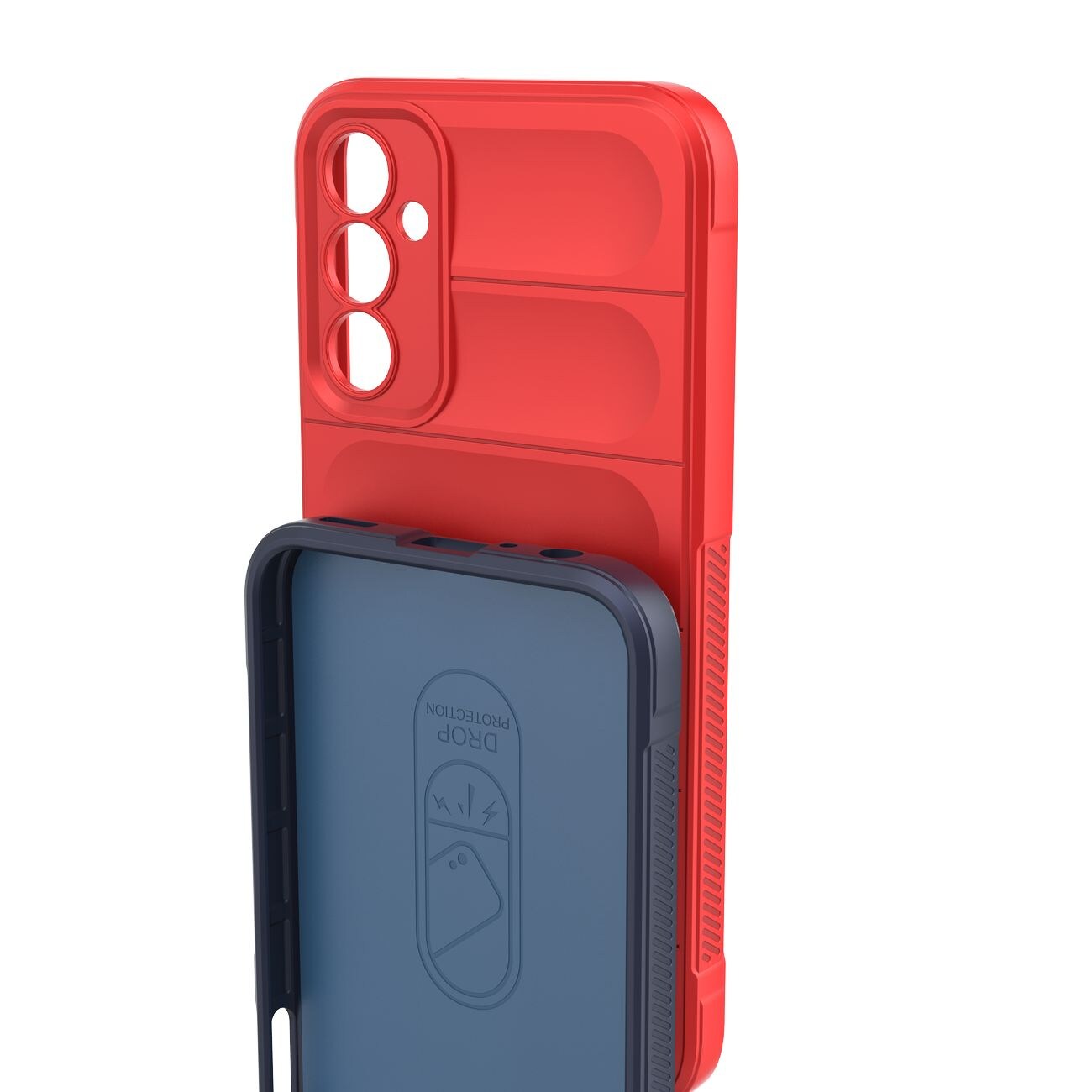 Magic Shield Fodral för Samsung Galaxy A24 4G flexibelt pansarskydd röd