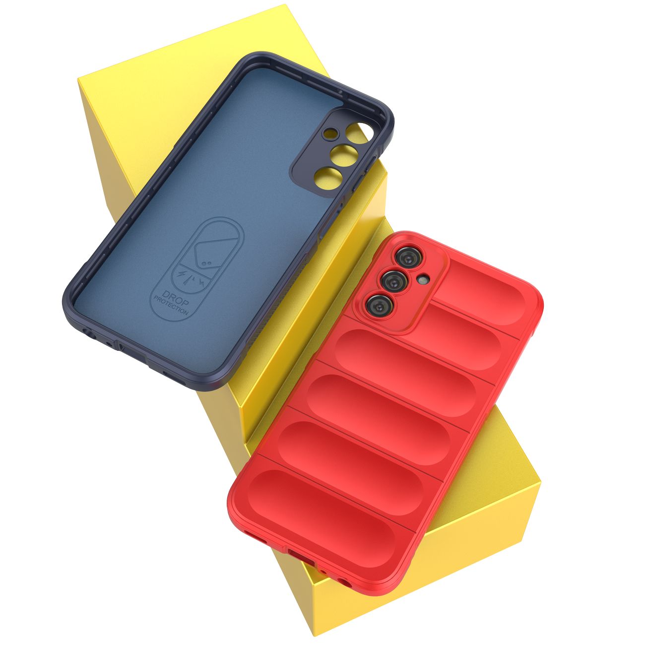 Magic Shield Fodral för Samsung Galaxy A24 4G flexibelt pansarskydd röd
