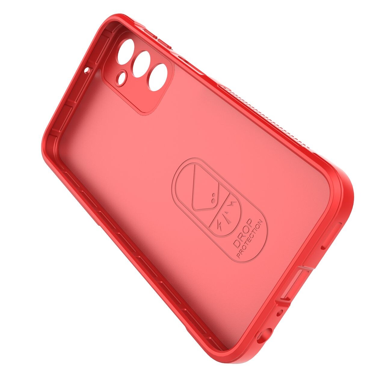 Magic Shield Fodral för Samsung Galaxy A24 4G flexibelt pansarskydd röd