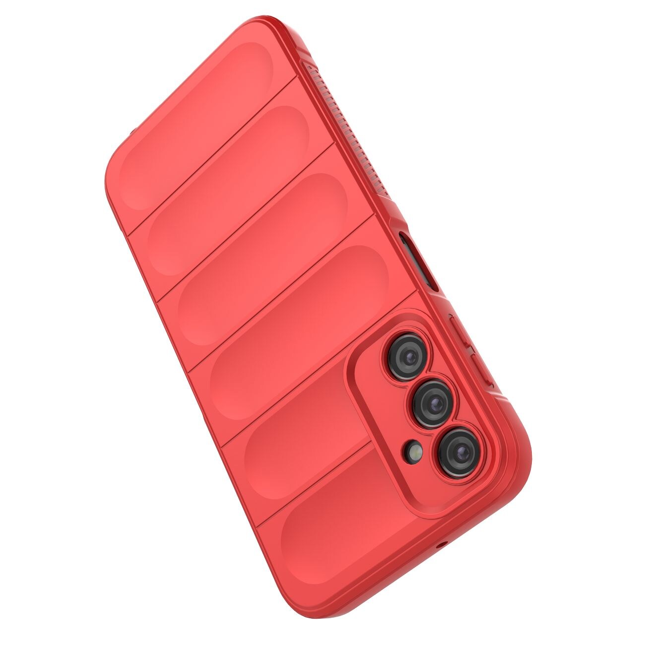 Magic Shield Fodral för Samsung Galaxy A24 4G flexibelt pansarskydd röd