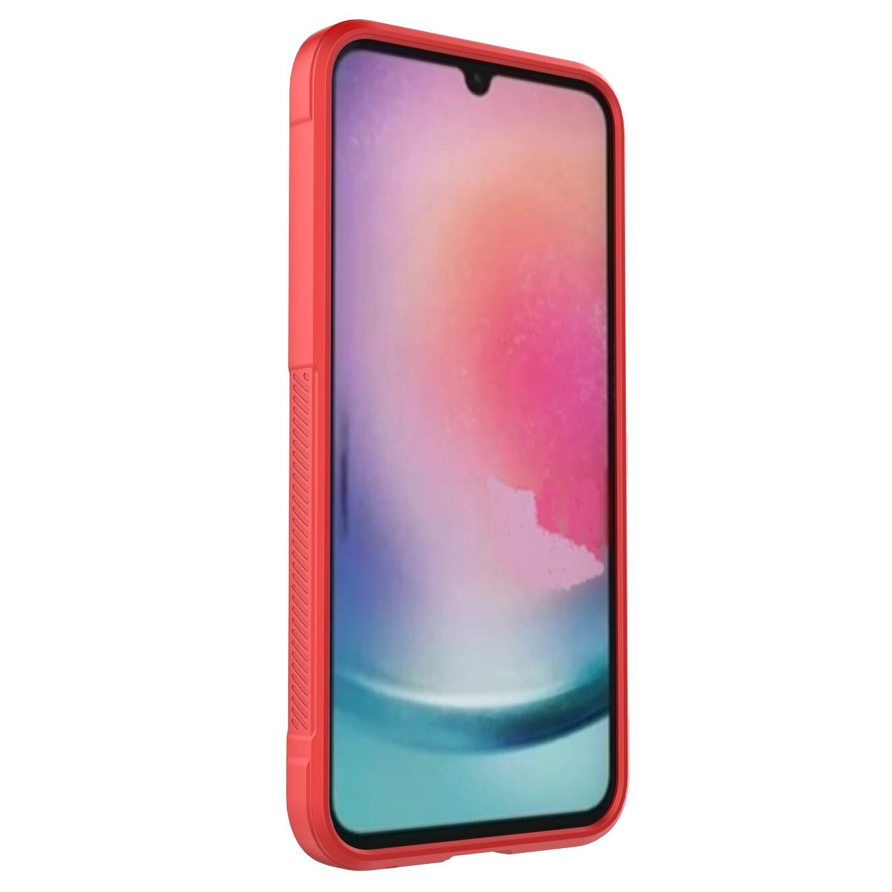 Magic Shield Fodral för Samsung Galaxy A24 4G flexibelt pansarskydd röd