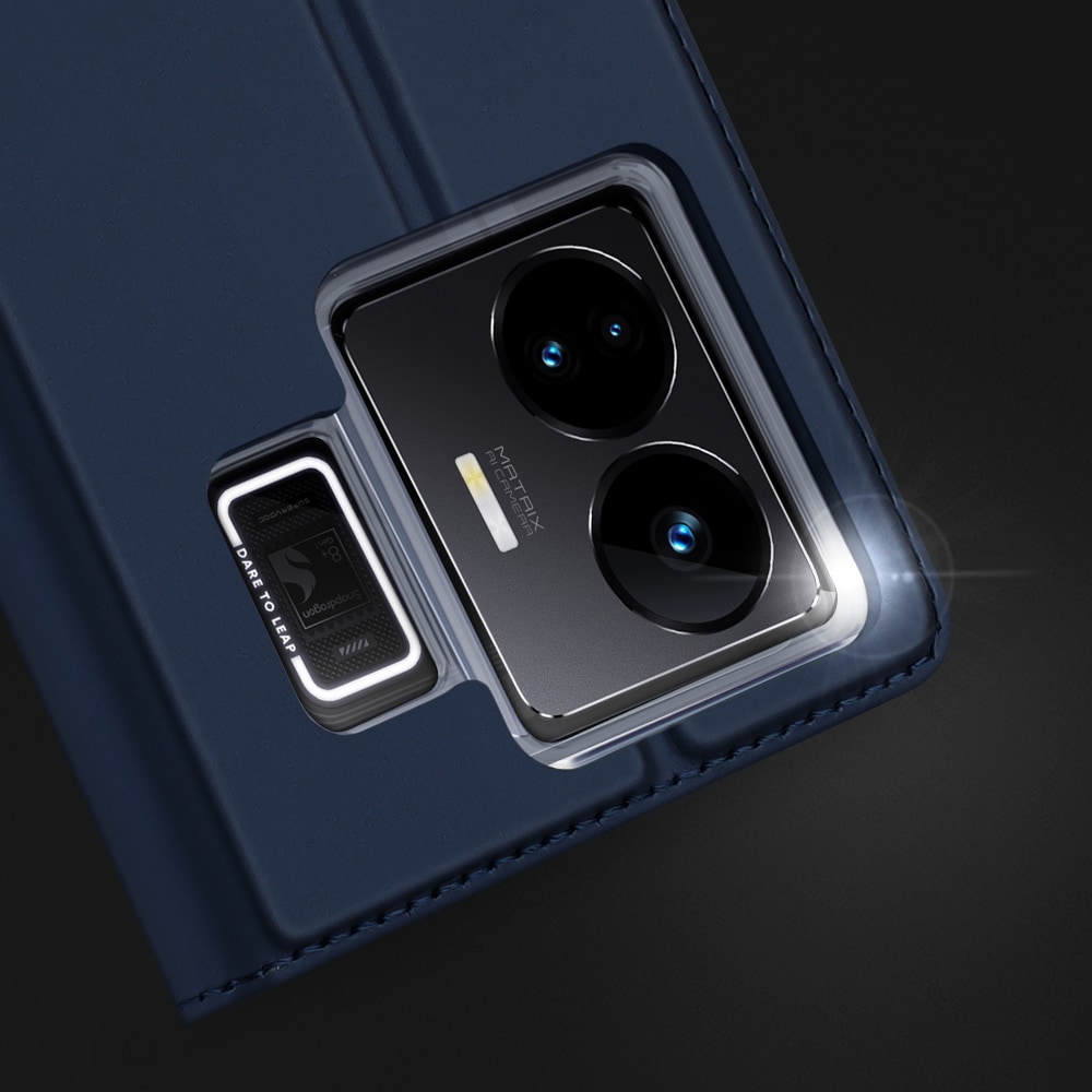 Dux Ducis Skin Pro-etui til Realme GT Neo 5 / Realme GT3 Flip Cover Card Wallet Stand Sort