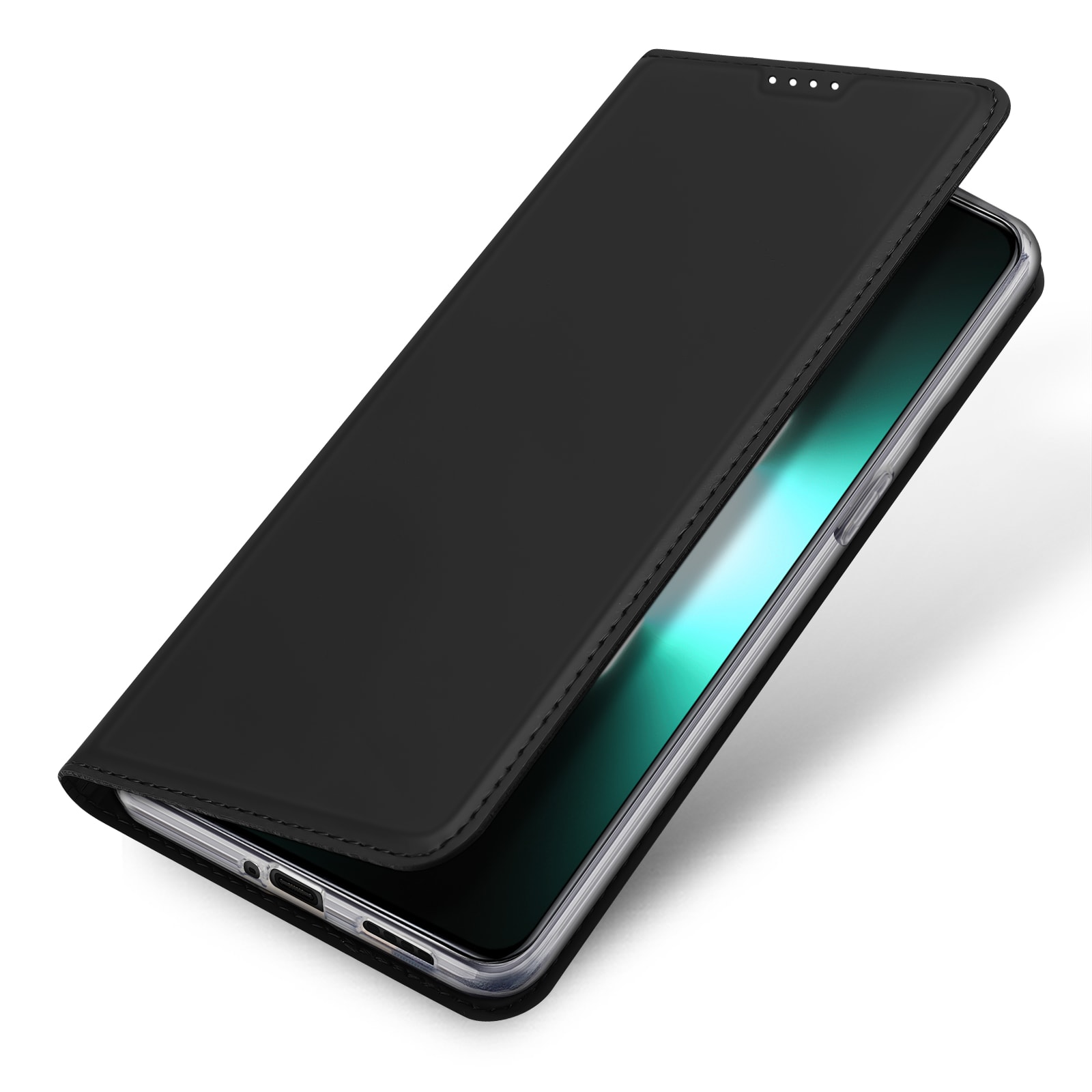 Dux Ducis Skin Pro-etui til Realme GT Neo 5 / Realme GT3 Flip Cover Card Wallet Stand Sort