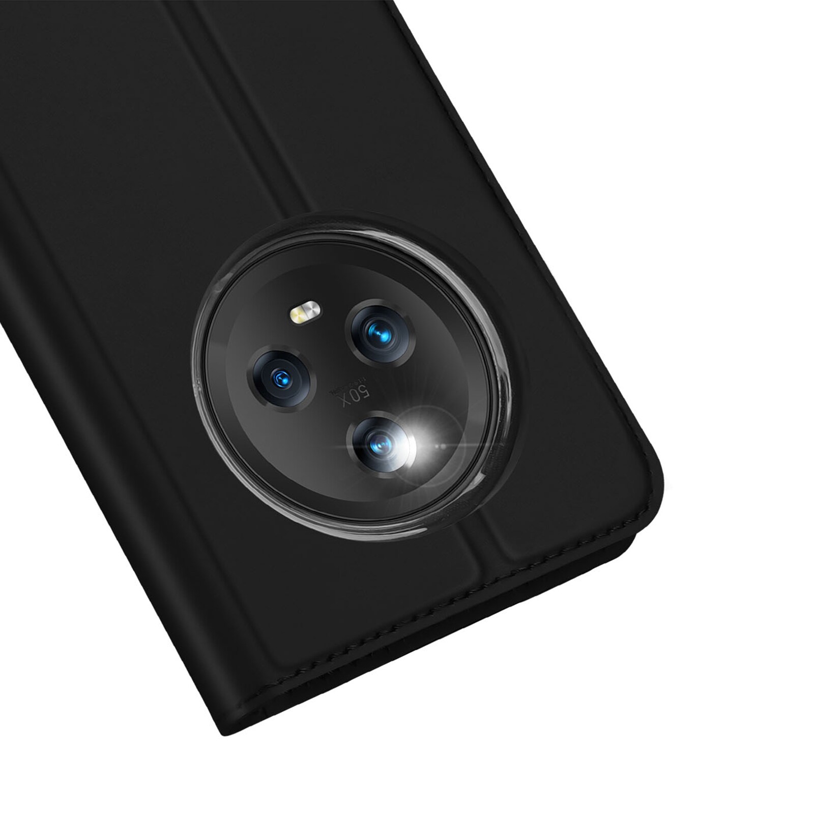Dux Ducis Skin Pro-etui til Honor Magic5 flip cover kort tegnebog stativ sort