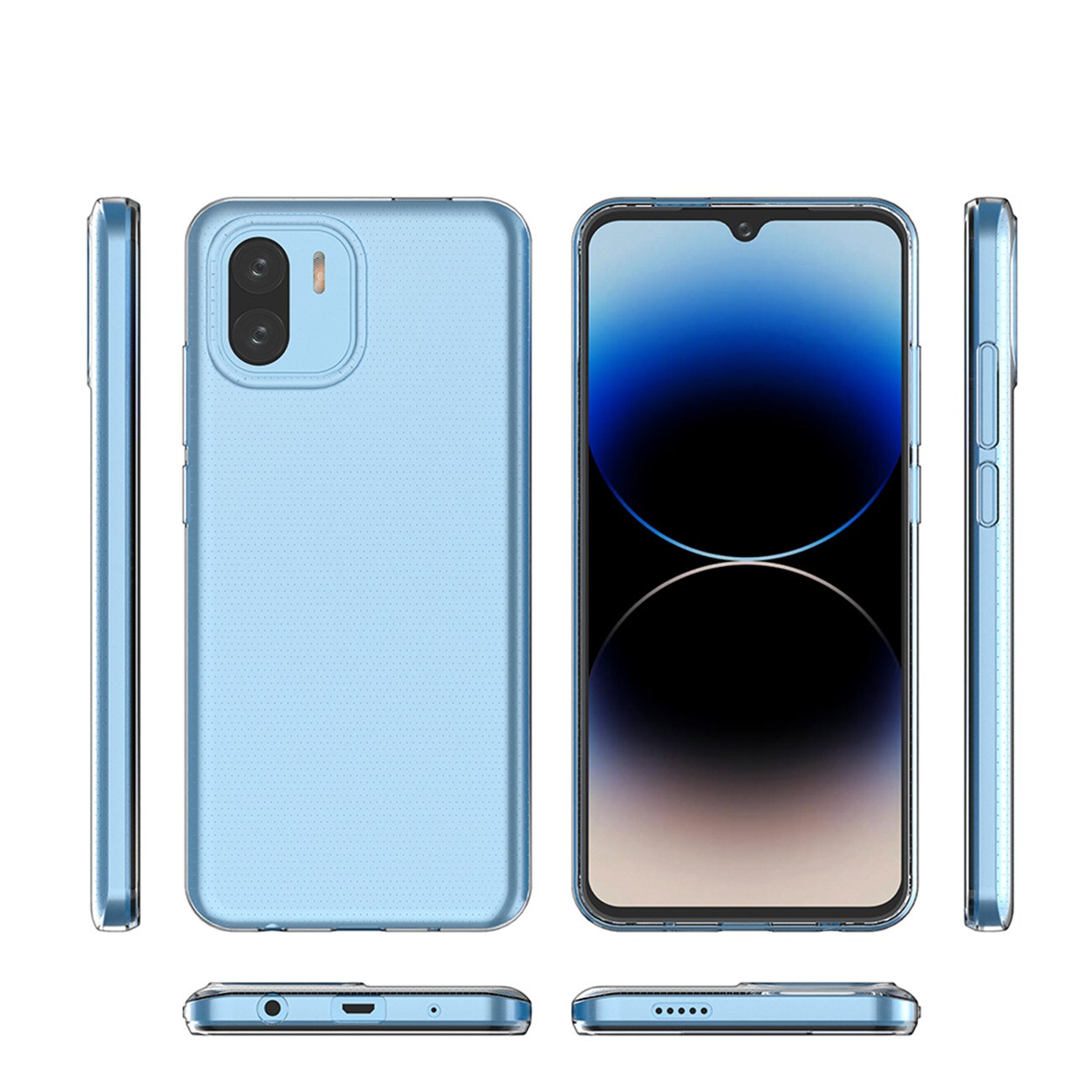 Ultraklart 0,5 mm etui til Xiaomi Redmi A2 / Redmi A1 tyndt cover gennemsigtigt