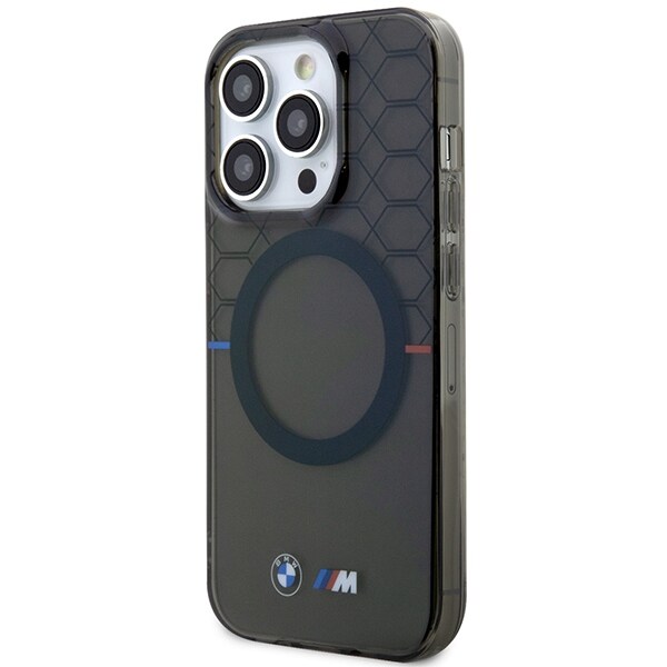 Fodral BMW BMHMP14LHGPK iPhone 14 Pro 6,1" grå/grå mönster MagSafe