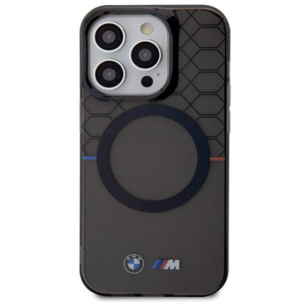 Fodral BMW BMHMP14LHGPK iPhone 14 Pro 6,1" grå/grå mönster MagSafe
