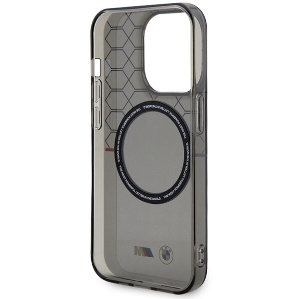 Fodral BMW BMHMP14LHGPK iPhone 14 Pro 6,1" grå/grå mönster MagSafe