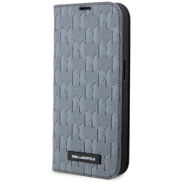 Karl Lagerfeld KLBKP14LSAKLHPG iPhone 14 Pro 6,1" bokhylla silver/silver Saffiano Monogram