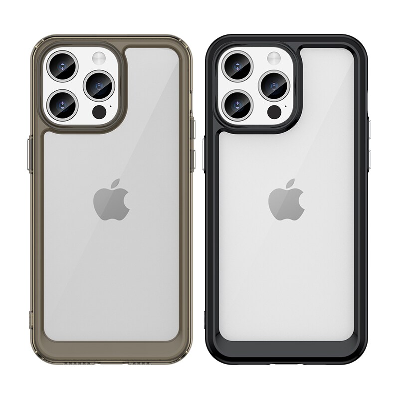 iPhone 15 Pro Max Outer Space Förstärkt fodral med flexibel ram - Blå